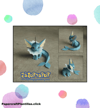 Papercraft-vaporeon