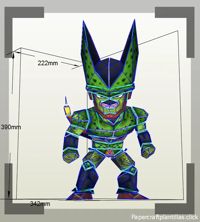 Papercraft-Chibi Cell-Form-2