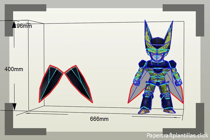 Papercraft-Chibi Cell-Form-3
