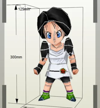 Papercraft Chibi Videl