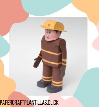 Papercraft-_bombero