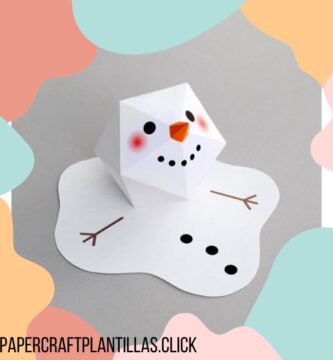 Papercraft-_muneco_nieve