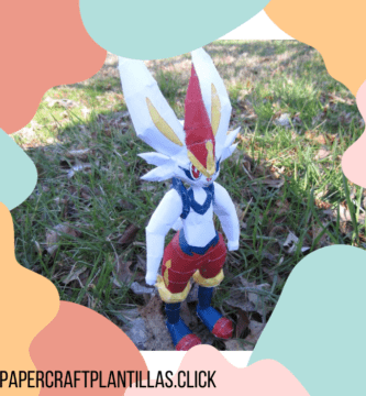 Cinderace-Papercraft