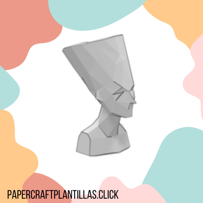 papercraft nefertiti